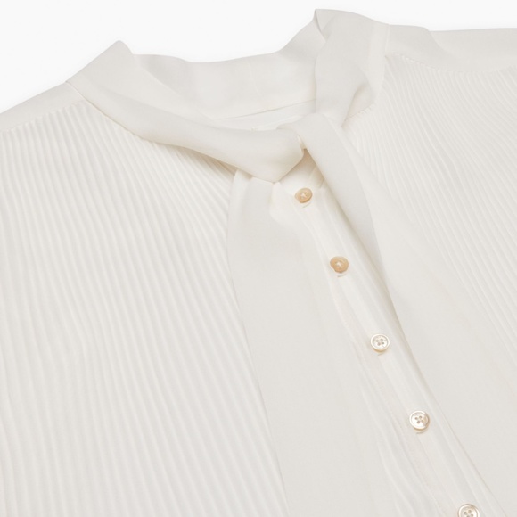 Aritzia Wilfred⎜BARBARA BLOUSE⎜LIGHT BIRCH - Picture 8 of 16